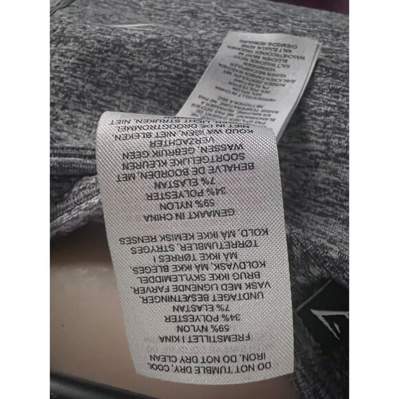 Gymshark Vital Seamless 2.0 Womens Gray Marled Crop Top Shirt Small Mesh Stretch - Picture 10 of 10